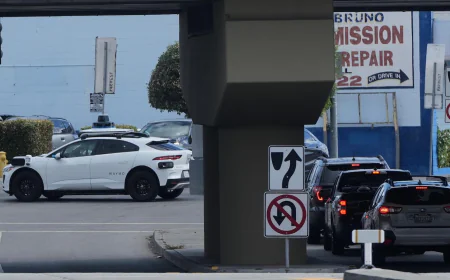 California police pull over a self-driving Waymo for an illegal U-turn, but they can't ticket