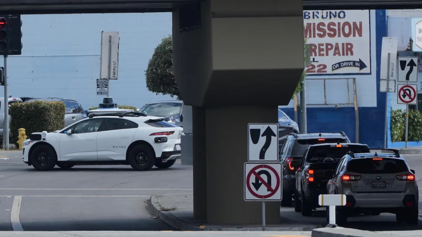 California police pull over a self-driving Waymo for an illegal U-turn, but they can't ticket