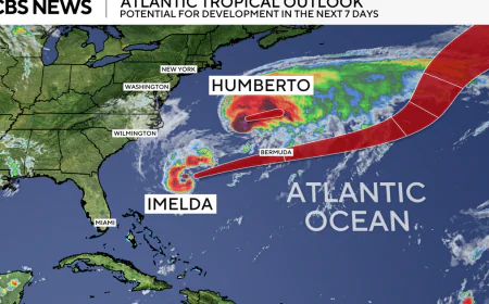 Bermuda gets glancing blow from Hurricane Humberto as it braces for Imelda