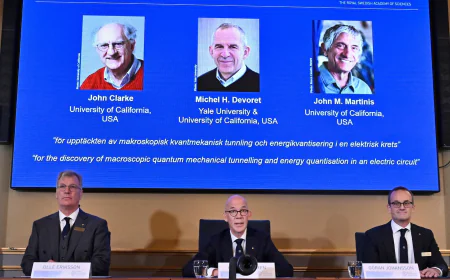 Nobel Prize in physics goes to 3 scientists whose work advanced quantum technology