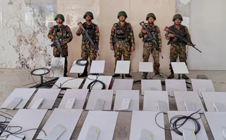 Myanmar military shuts down a major cybercrime center and detains over 2,000 people
