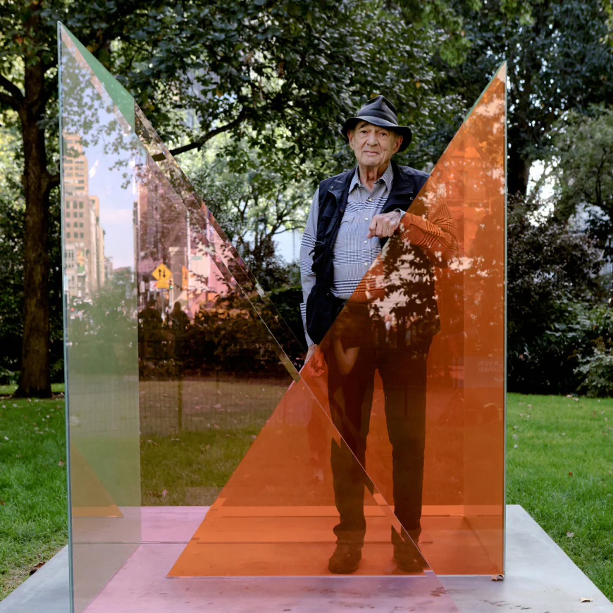 Letting the Squirrels Have Their Way With His Art