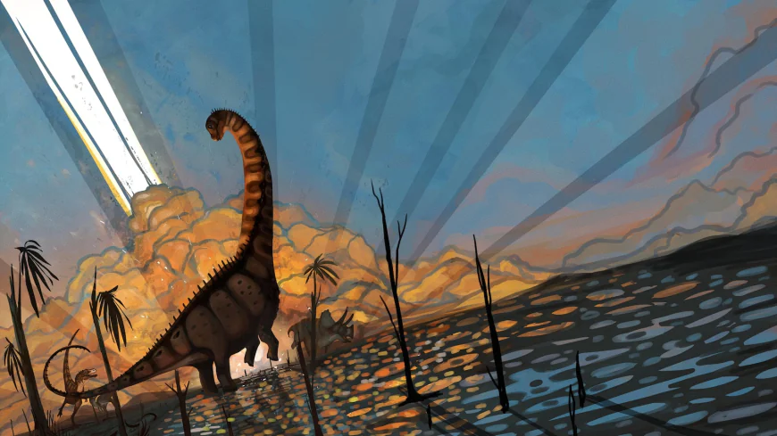 Dinosaurs thriving in North America before mass-extinction asteroid strike: Study