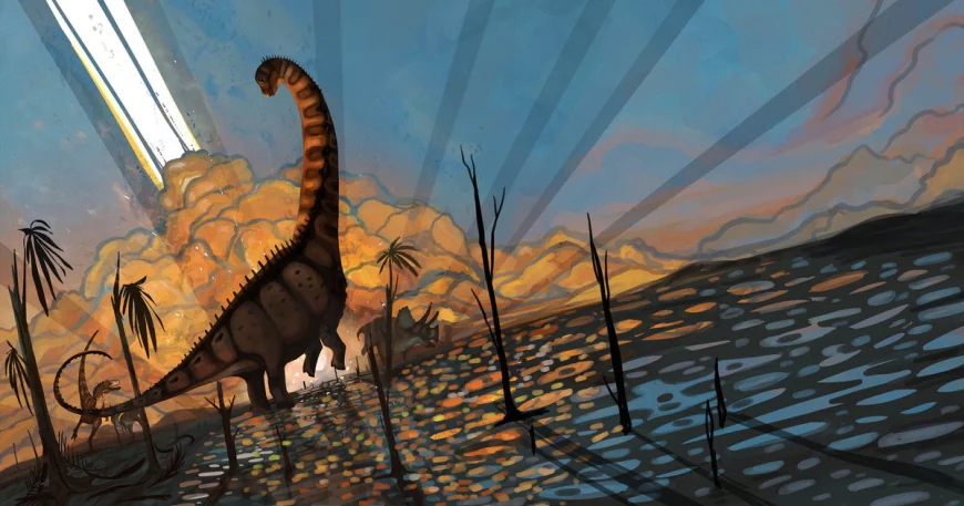 Fossils show dinosaurs thriving in North America before asteroid strike