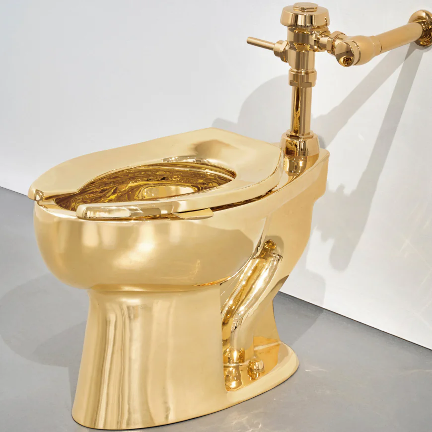 The Golden Toilet Returns as a Sotheby’s Headliner, for $10 Million