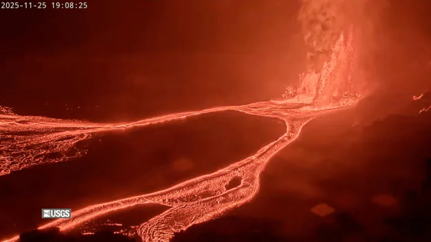 Kilauea displays lava fountains for the 37th time since its eruption began last year