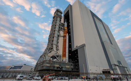 NASA's new moon rocket heads to the pad ahead of astronaut launch as early as February