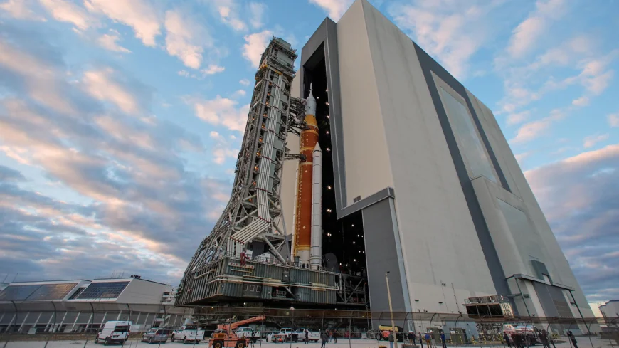NASA's new moon rocket heads to the pad ahead of astronaut launch as early as February